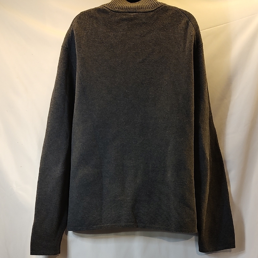 GAP Charcoal Zip-Up Sweater - Picture 4 of 8